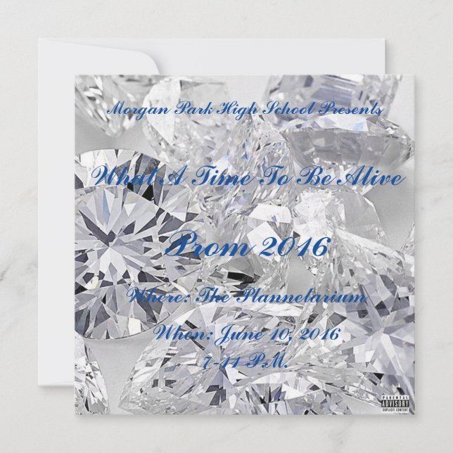 Morgan Park Prom Invite (Front)