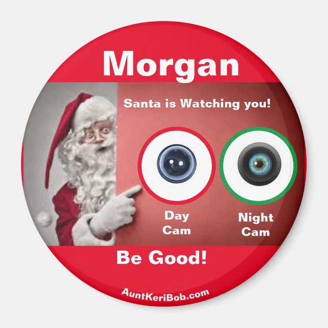 Morgan Santa is watching Magnet (Front)