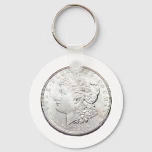 MORGAN SILVER DOLLAR KEY RING