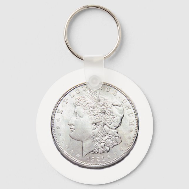 MORGAN SILVER DOLLAR KEY RING (Front)