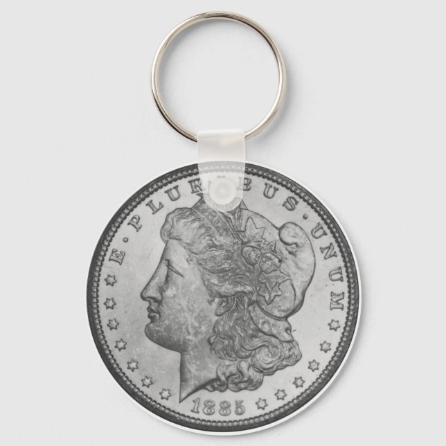 Morgan Silver Dollar Key Ring (Front)