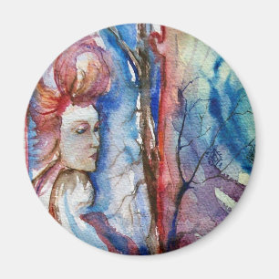 MORGANA / Magic and Mystery ,Pink Blue Fantasy Magnet