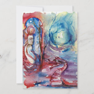 MORGANA , pink blue Invitation