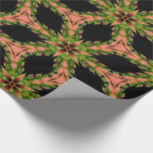 Morgans Victorian Christmas Flower Wrapping Paper
