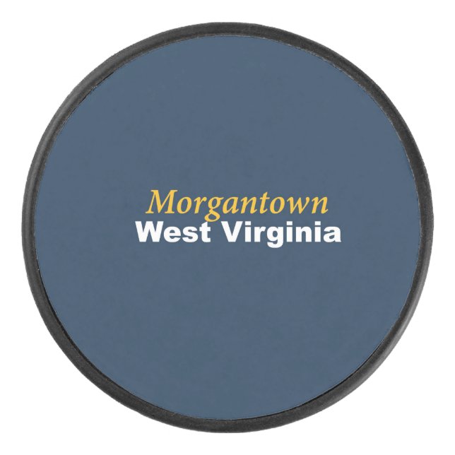 Morgantown, West Virginia Hockey Puck (Front)
