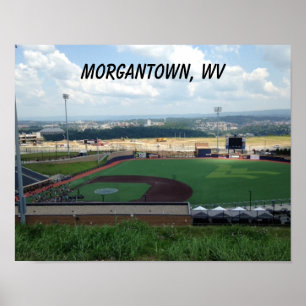 Morgantown WV from Baseball Field Posters