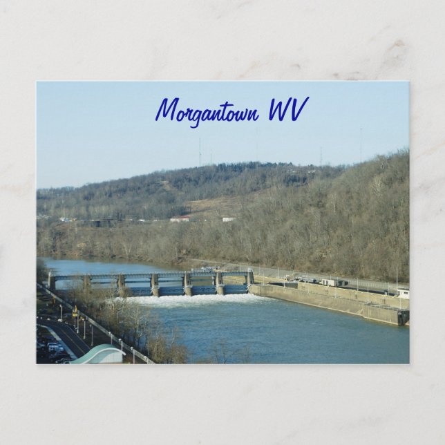 Morgantown WV Postcard (Front)