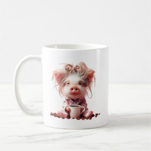 Morgens grunz ich nur mit Kaffee / Becher Coffee Mug