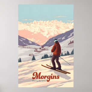 Morgins Ski Resort Travel Poster