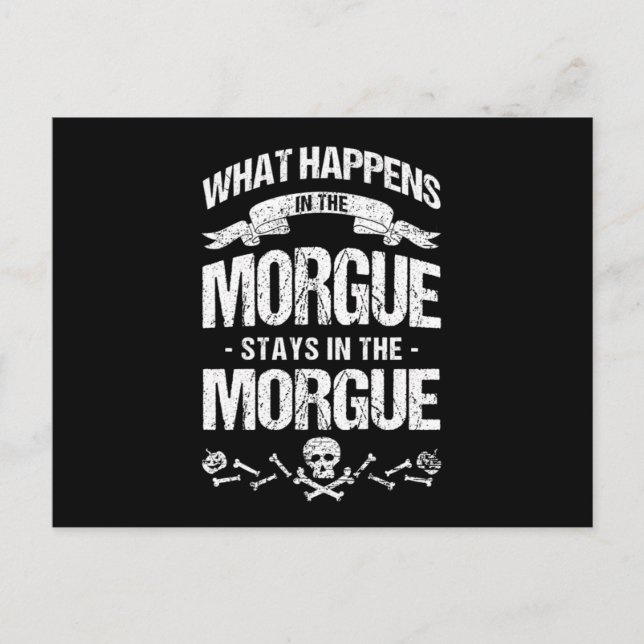 Morgue Embalmer Funeral Director Cemetery Gift Postcard (Front)