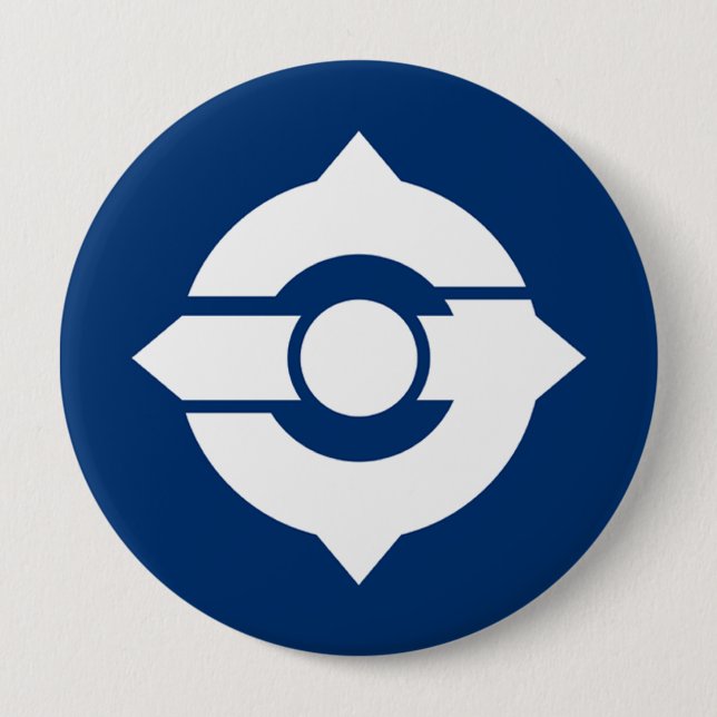 Moriguchi, Osaka 10 Cm Round Badge (Front)