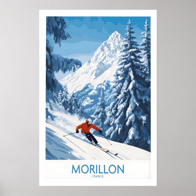 Morillon Ski Poster 1 (Front)