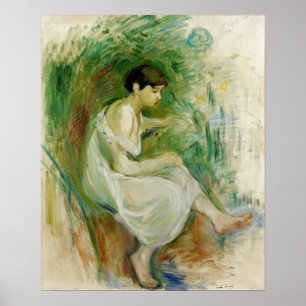 Morisot - Bather In Shirt 1894 Poster