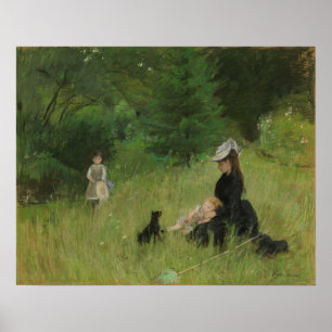 Morisot - On The Lawn 1874 Poster