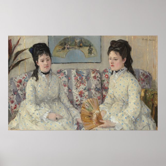 Morisot - Two Sisters On A Couch 1869 Poster (Front)