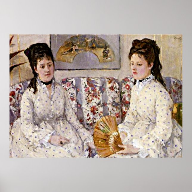 Morisot: Two Sisters on a Couch Poster (Front)