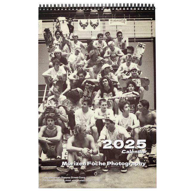 Morizen Föche Skateboard Photographs 2025 Calendar (Cover)