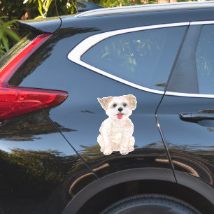 Morkie Custom-Cut Extra Large Vinyl Stickers