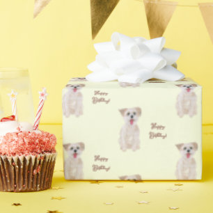 Morkie Customisable Wrapping Paper