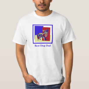 Morkie Cute Dog Silhouette TRBY Father's Day T-Shirt