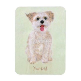Morkie Dog Flexible Flexible Magnet