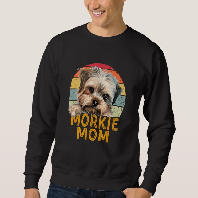 Morkie Dog Mom Retro  Dogs My Cardio Dog Sweatshirt (Front)