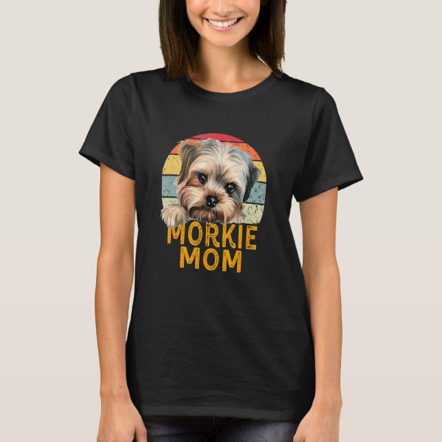 Morkie Dog Mom Retro  Dogs My Cardio Dog T-Shirt (Front)