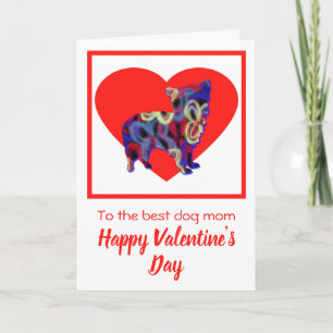 Morkie Dog Red Valentine’s Day Greeting Card