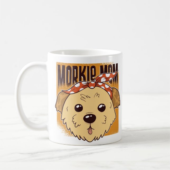 Morkie Mum Design Coffee Mug (Left)
