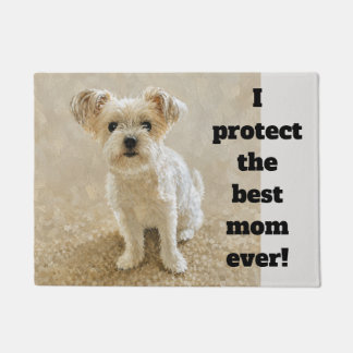 Morkie Not Yorkie Funny Guard Dog Doormat