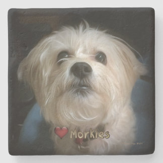 Morkie Puppy Dog Cute Love Coaster