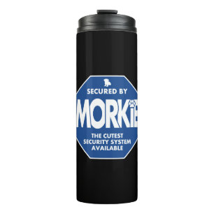 Morkie-Security-Blue Thermal Tumbler