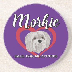 Morkie - Small Dog, Big Attitude - 3 Coaster