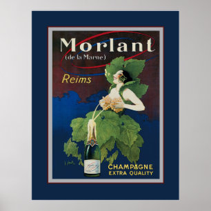 Morlant Champagne Advertisement Poster