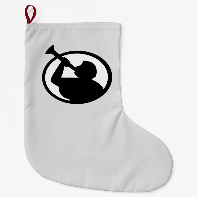 Mormon Angel Mormoni (Symbol of Mormonism) Large Christmas Stocking (Front)