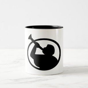 Mormon Angel Mormoni (Symbol of Mormonism) Two-Tone Coffee Mug