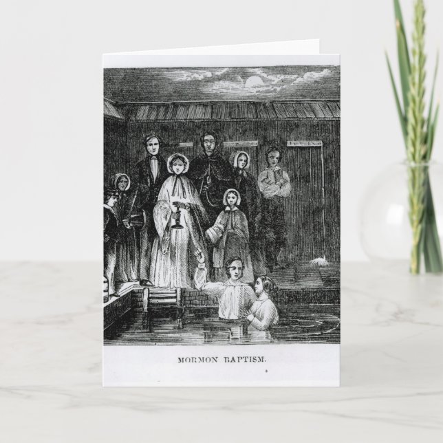Mormon Baptism Card (Front)