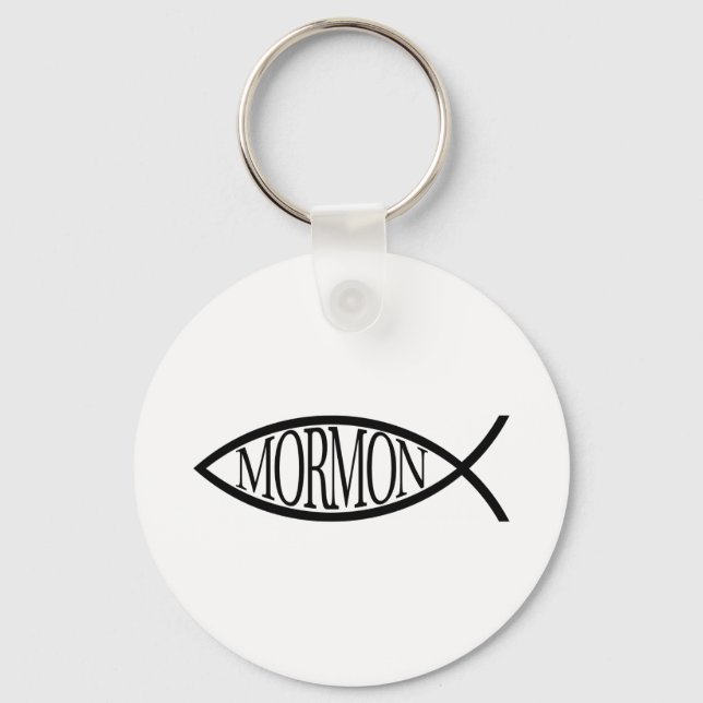 Mormon Fish Key Ring (Front)