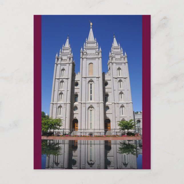 Mormon (LDS) Temple  in Salt Lake City, Utah Postcard (Front)