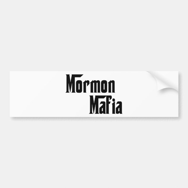 Mormon Mafia Bumper Sticker (Front)