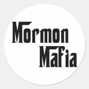 Mormon Mafia Classic Round Sticker