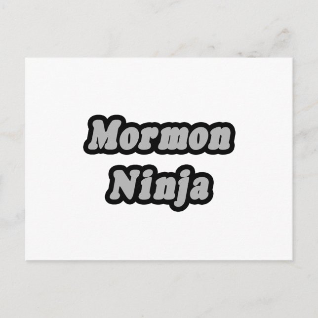 Mormon Ninja Postcard (Front)
