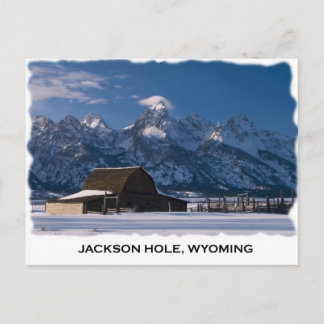 Mormon Row and the Tetons Postcard