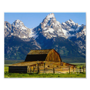 Mormon Row Barn Grand Tetons Photo Print