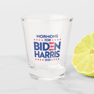 MORMONS FOR BIDEN HARRIS SHOT GLASS