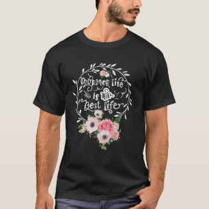 Mormor Life Is The Best Life Women Flower Decor Gr T-Shirt