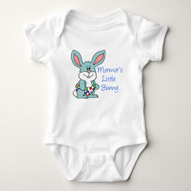 Mormor's Little Bunny Baby Bodysuit (Front)
