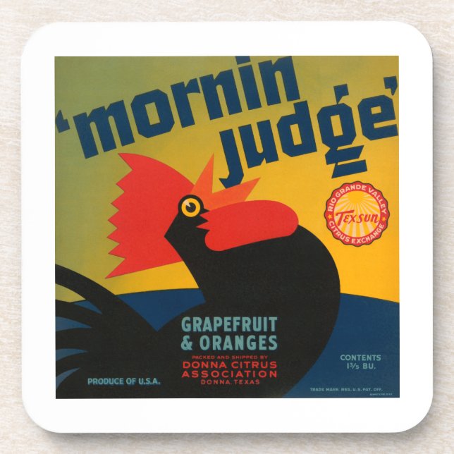 Mornin' Judge Coaster (Front)