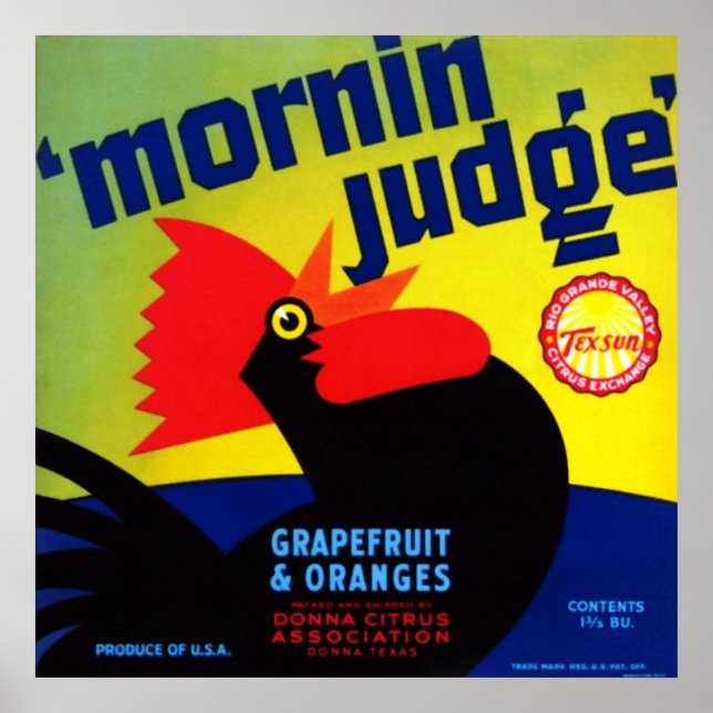 Mornin Judge Grapefruit and Oranges Poster (Front)