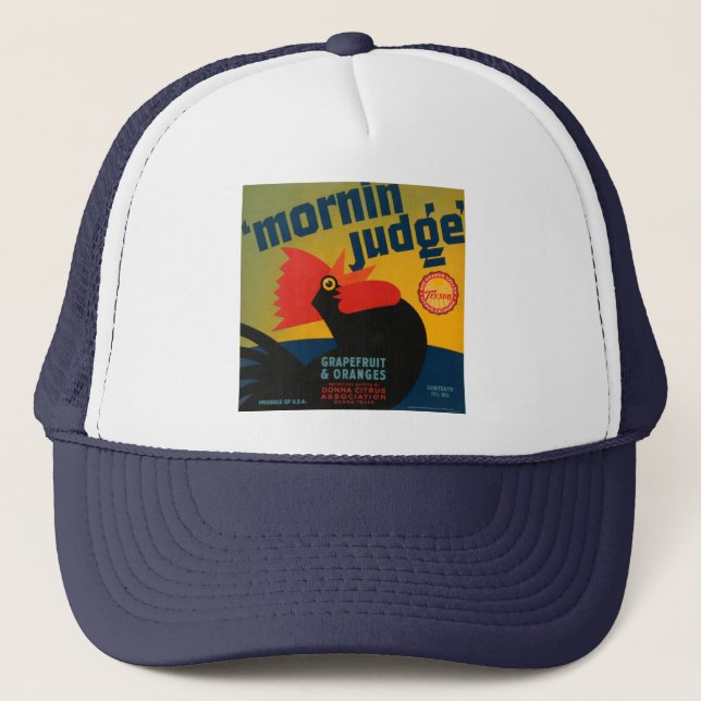 Mornin Judge Grapefruit and Oranges Trucker Hat (Front)